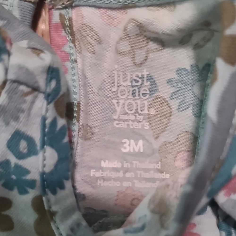 Carter's Floral Top and Green Leggings Set (AB1)